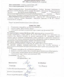 Протокол Попечительского Совета