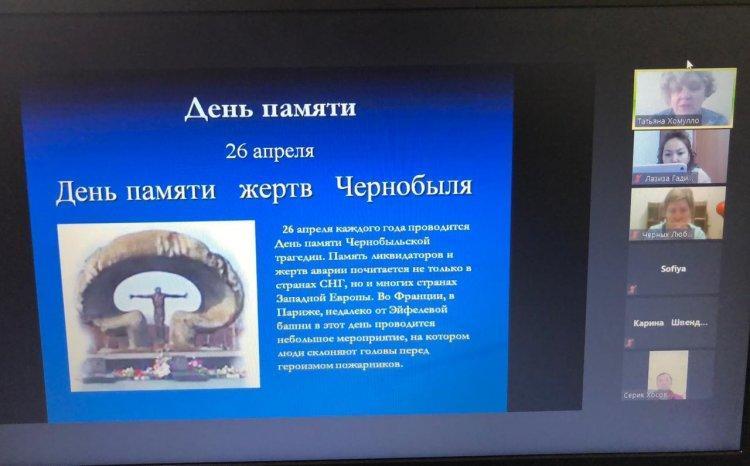К 35 - летию трагедии на Чернобыльской АЭС прошла встреча с участником ликвидации последствий аварии на АЭС Хосовым С.Т.