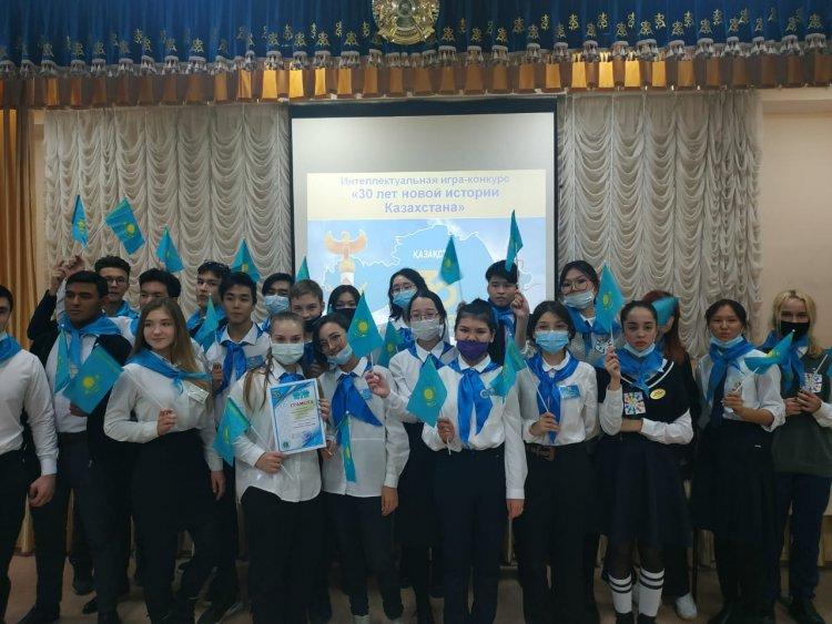 Районный интеллектуальном конкурсе «30 лет истории Независимого Казахстана»